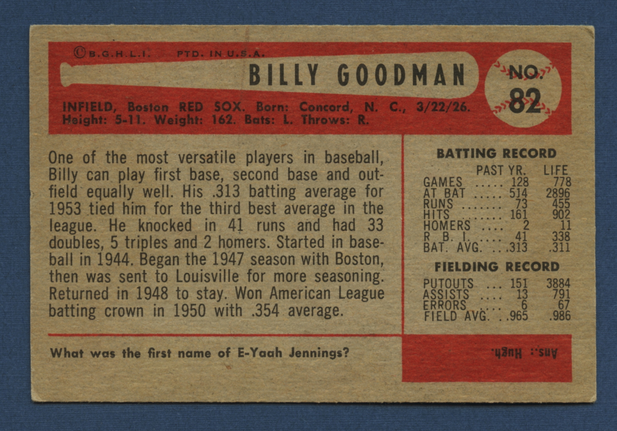 1954 Bowman Baseball Singles Various Condition (Updated October 2024)