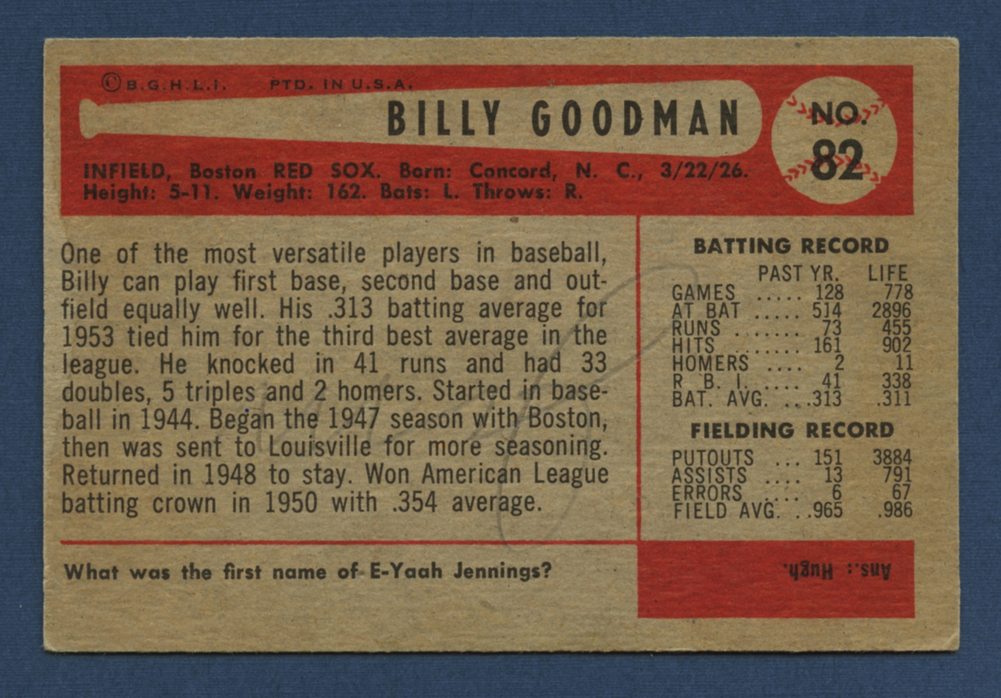 1954 Bowman Baseball Singles Various Condition (Updated October 2024)