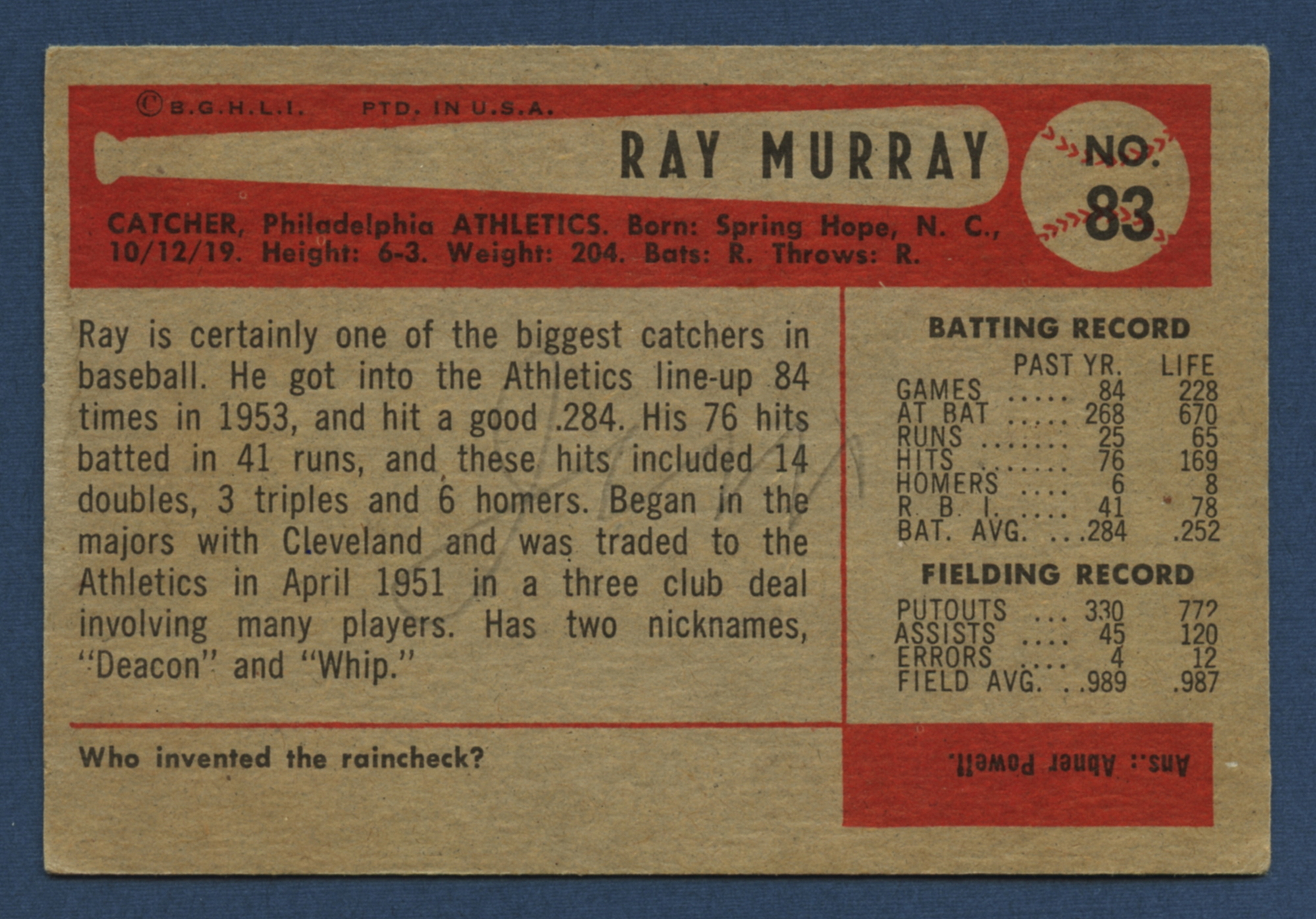 1954 Bowman Baseball Singles Various Condition (Updated October 2024)