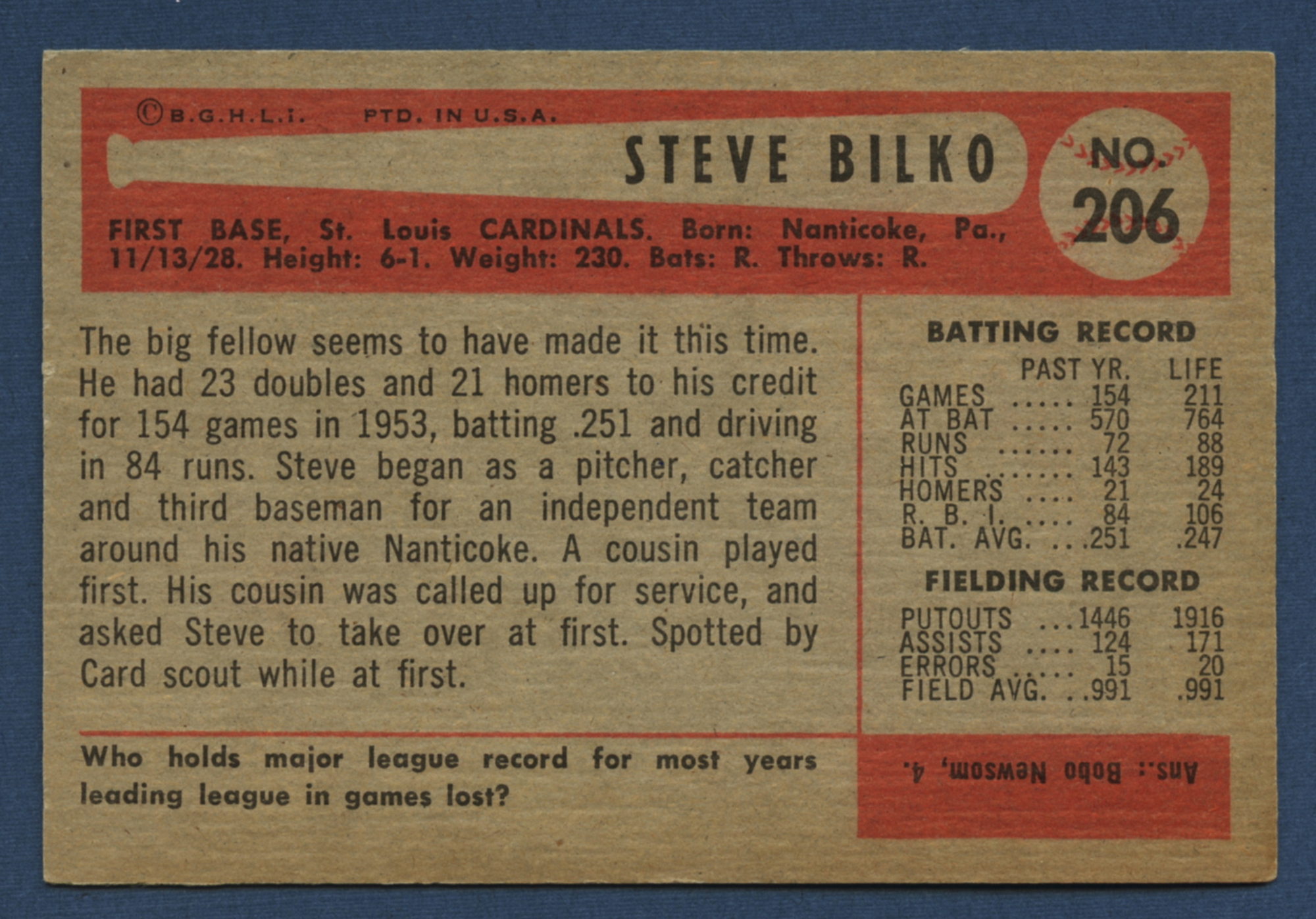 1954 Bowman Baseball Singles Various Condition (Updated October 2024)