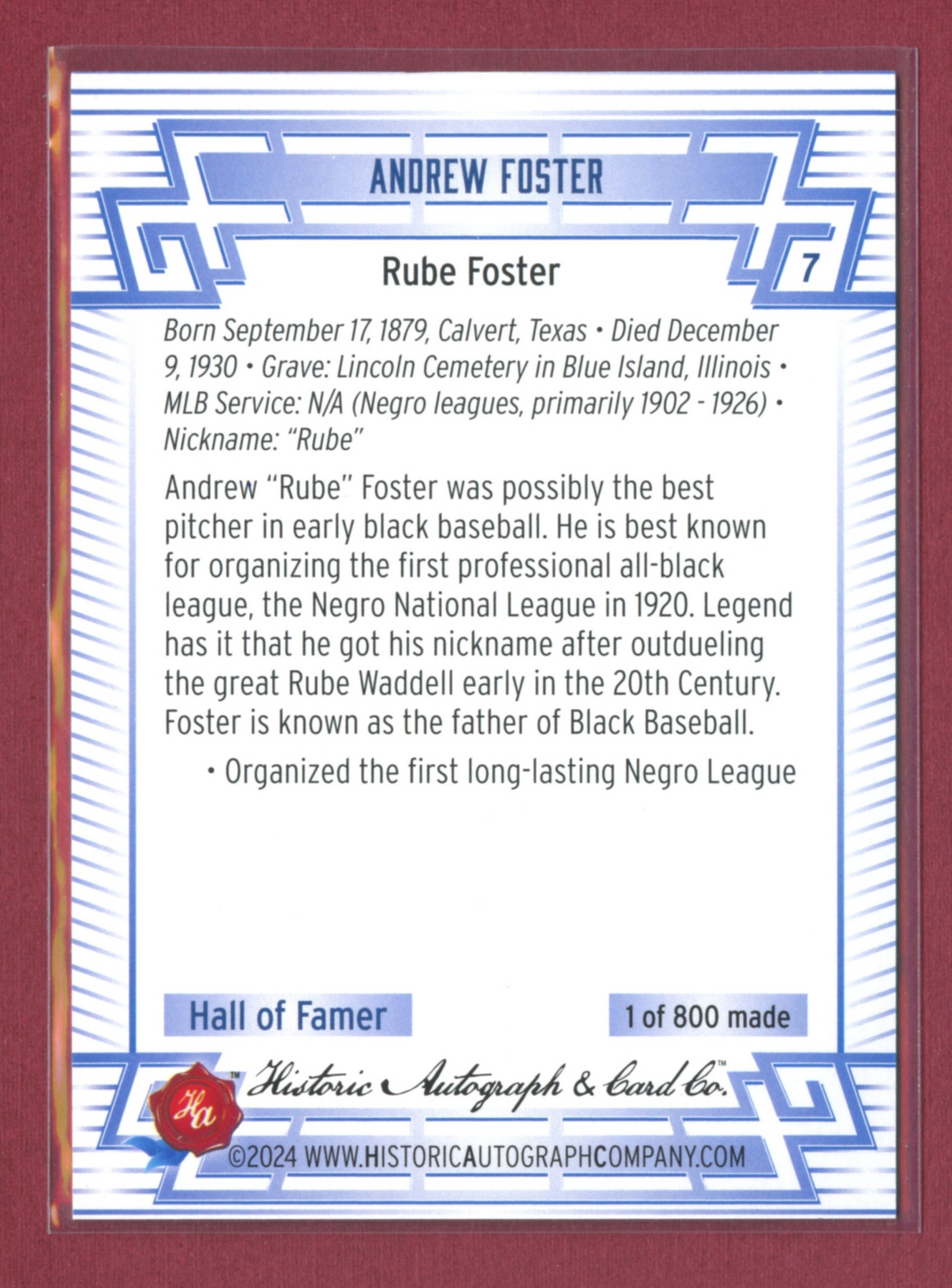 2024 Historic Autographs All-Time Greats Baseball • Variations & Inserts